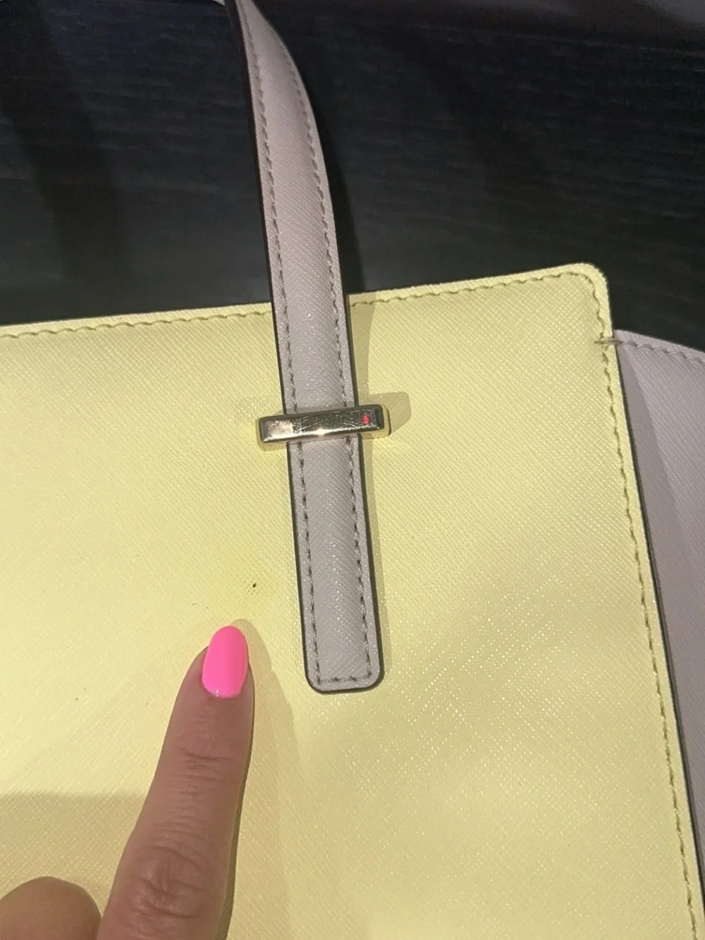 Kate Spade New York Lemonade & Linen Leather Satchel